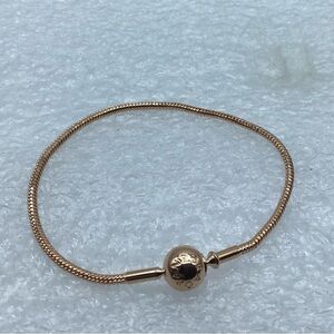 Pandora Rose Gold Essence “Snake Chain Bracelet” 18CM/7 Inches 500627